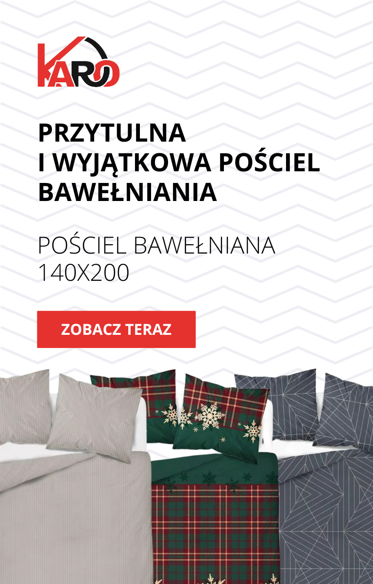 Pościel bawełniana 140x200 w sklepie KARO