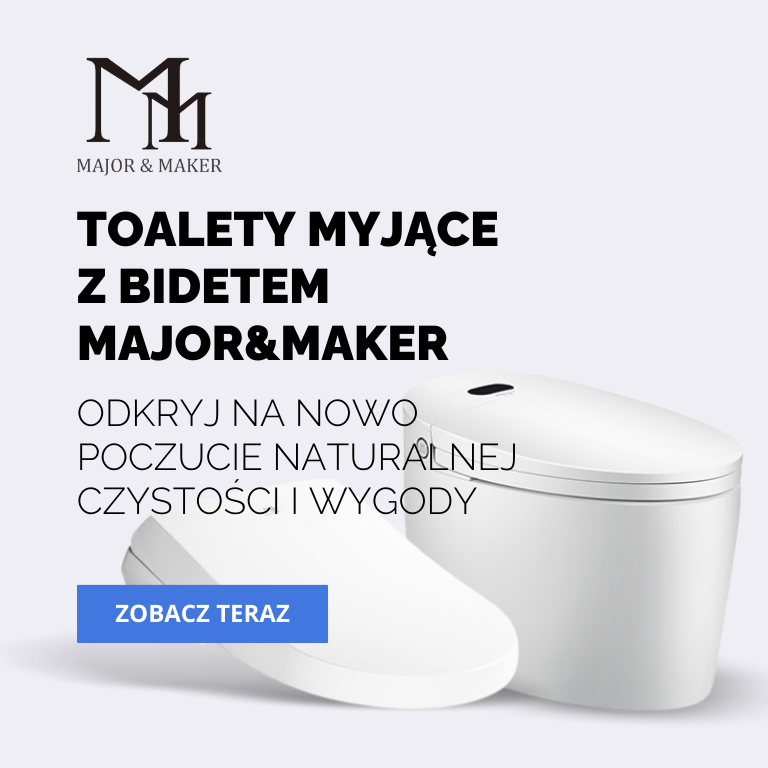 Toalety myjące w Majormaker