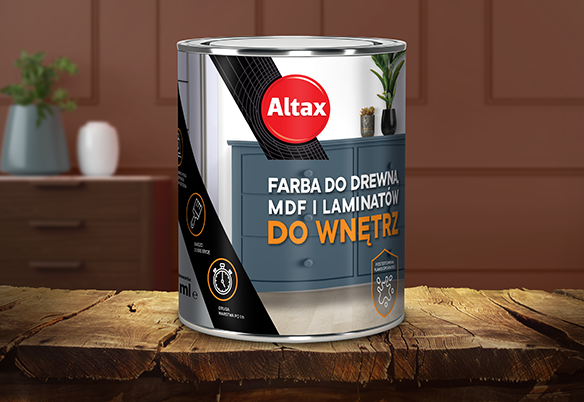 farba do mebli w domu Altax farba do malowania okleiny Altax
