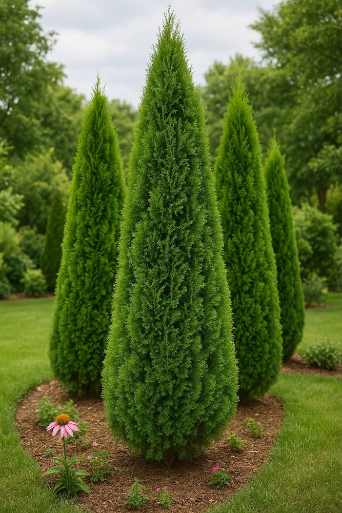 jak sadzić tuje na korze w grupie 