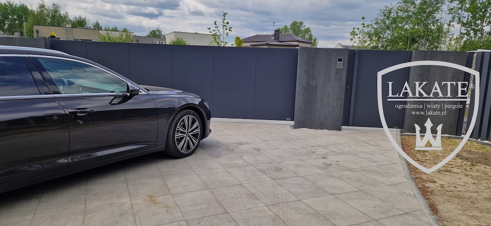 ogrodzenie nowoczesne ze spieku kwarcowego