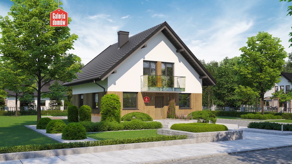 projekt domu przy Oliwkowej 6 Dom przy Oliwkowej 6