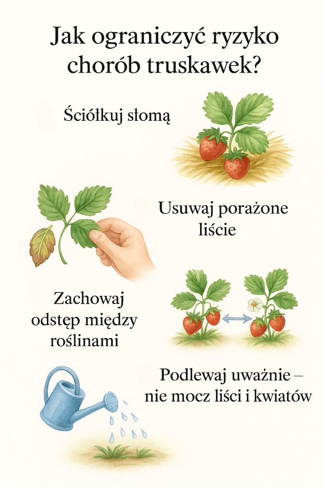zapobieganie chorobom truskawek 