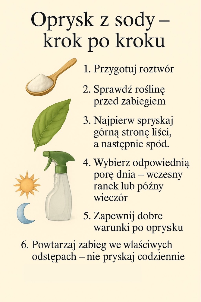 robienie oprysku z sody - instrukcja 