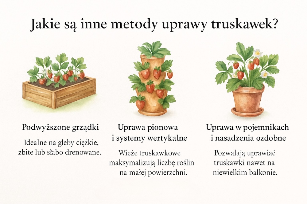 pomysł na truskawki w ogrodzie - alternatywne metody 