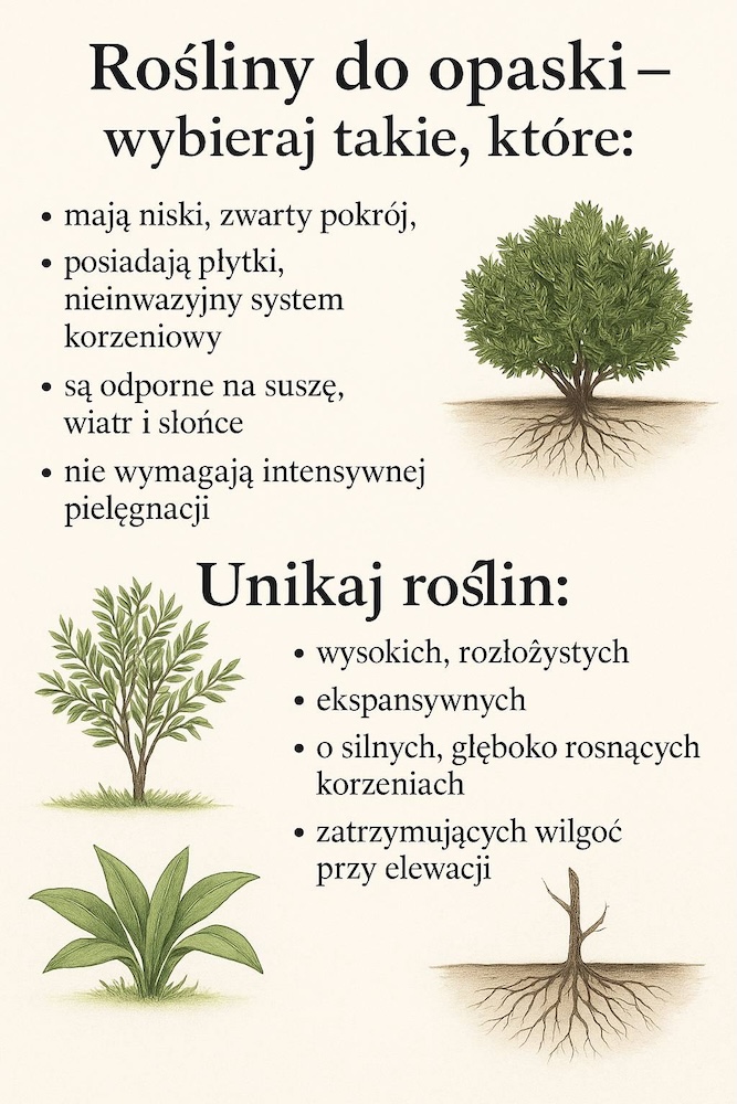 rośliny w opasce wokół domu - polecane i odradzane rośliny w opasce wokół domu - jakie wybierać