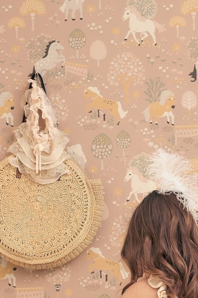 tapeta dla dziecka w konie 