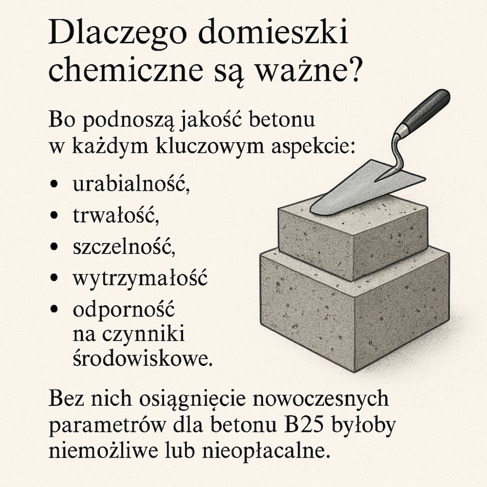 znaczenie domieszek chemicznych w betonie dlaczego domieszki chemiczne są ważne w betonie
