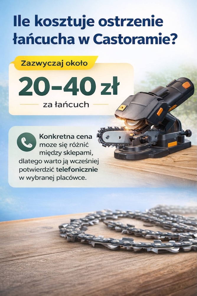 ile kosztuje ostrzenie łańcucha w castoramie - średni koszt ile kosztuje ostrzenie łańcucha w castoramie - cena