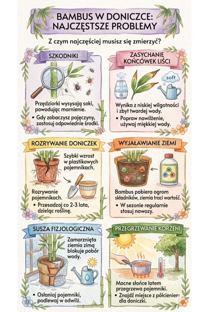 Z jakimi problemami w uprawie bambusa możesz się spotkać?