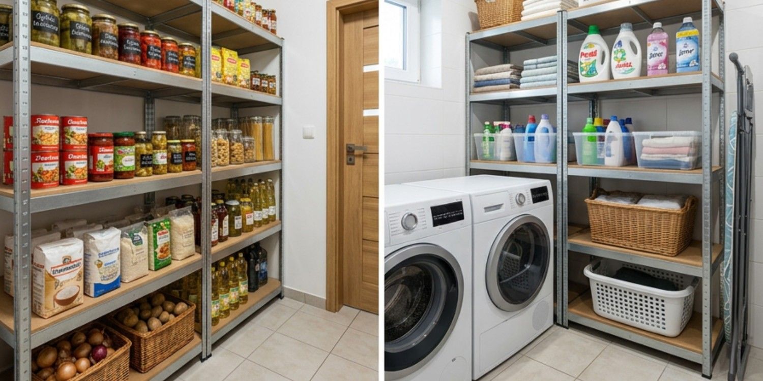 3 pomysły jak wykorzystać regał metalowy w domu