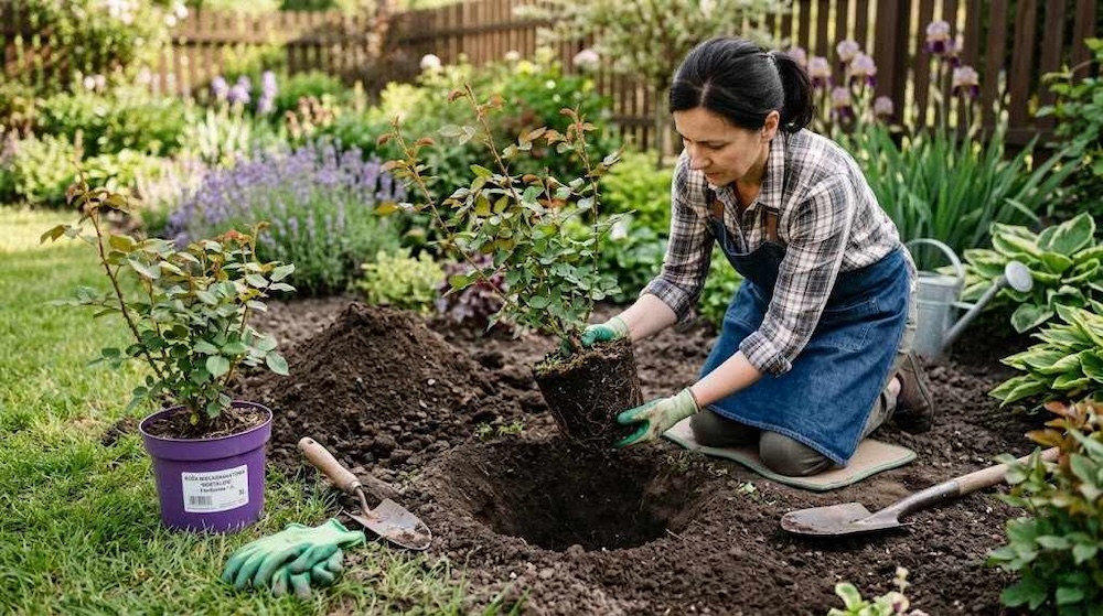 jak sadzić róże z marketu w gruncie 