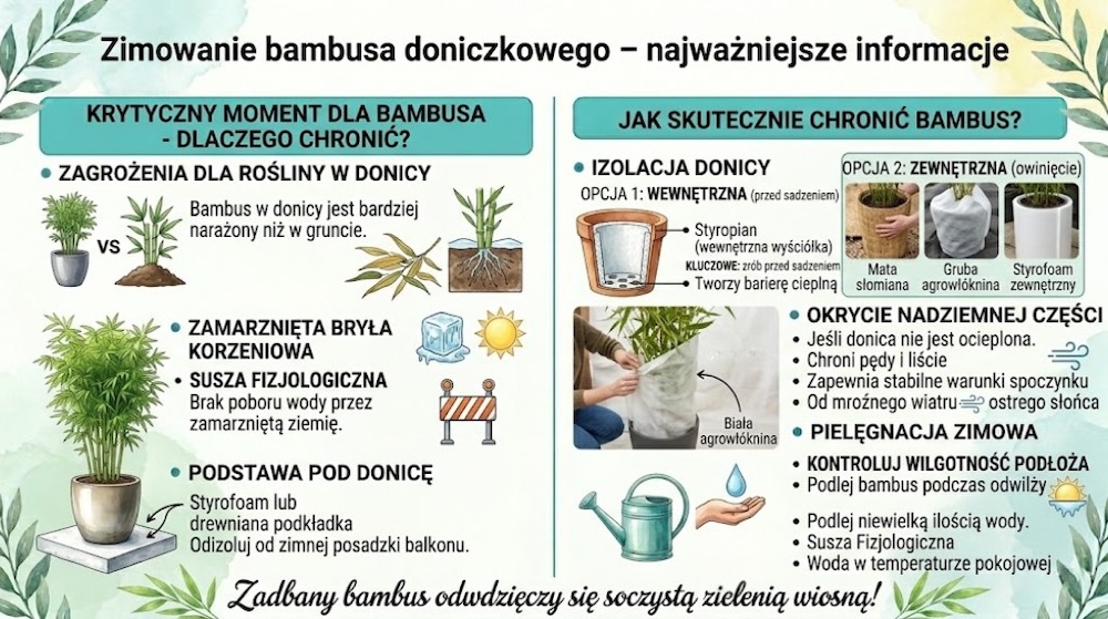 zimowanie bambusa w pojemniku zimowanie bambusa w doniczce