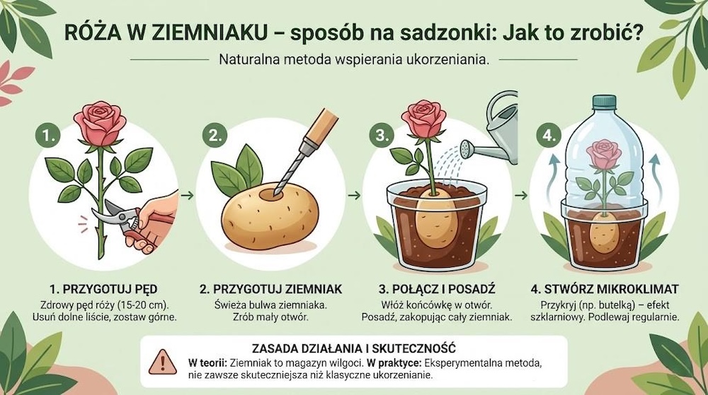 róża w ziemniaku - sadzonki 