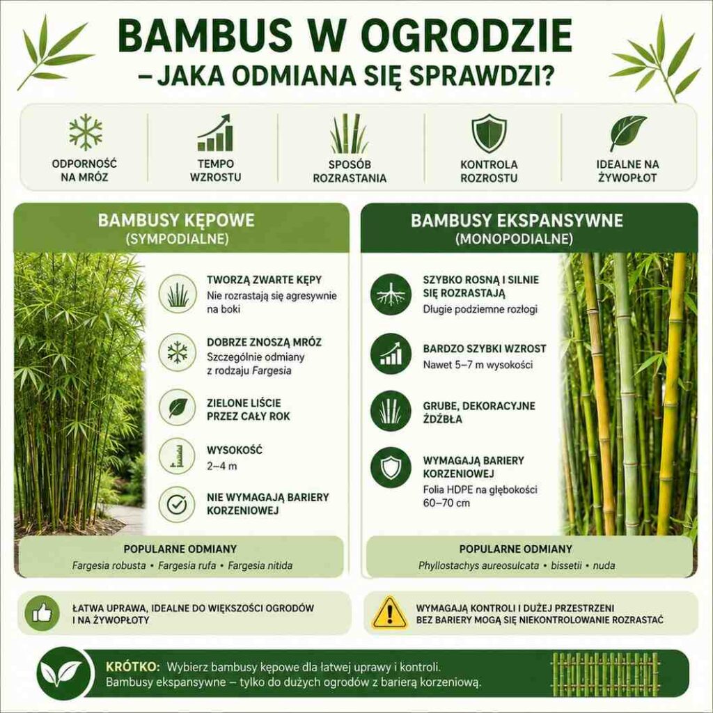 bambus w ogrodzie - odmiany ogrodowe bambus w ogrodzie - polecane odmiany