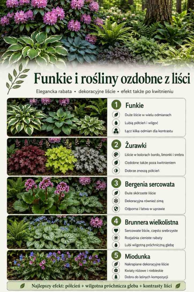 co posadzić obok rododendrona - rośliny ozdobne co posadzić obok rododendrona - rośliny ozdobne z liści