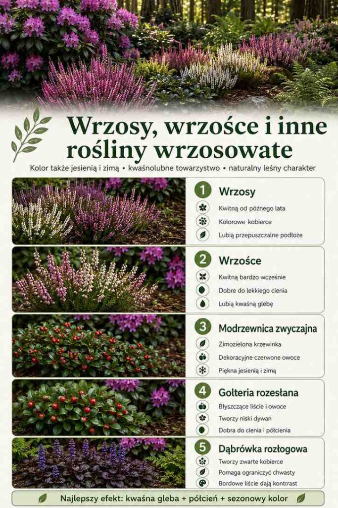 co posadzić obok rododendrona - wrzosowate co posadzić obok rododendrona - wrzosy i wrzośce