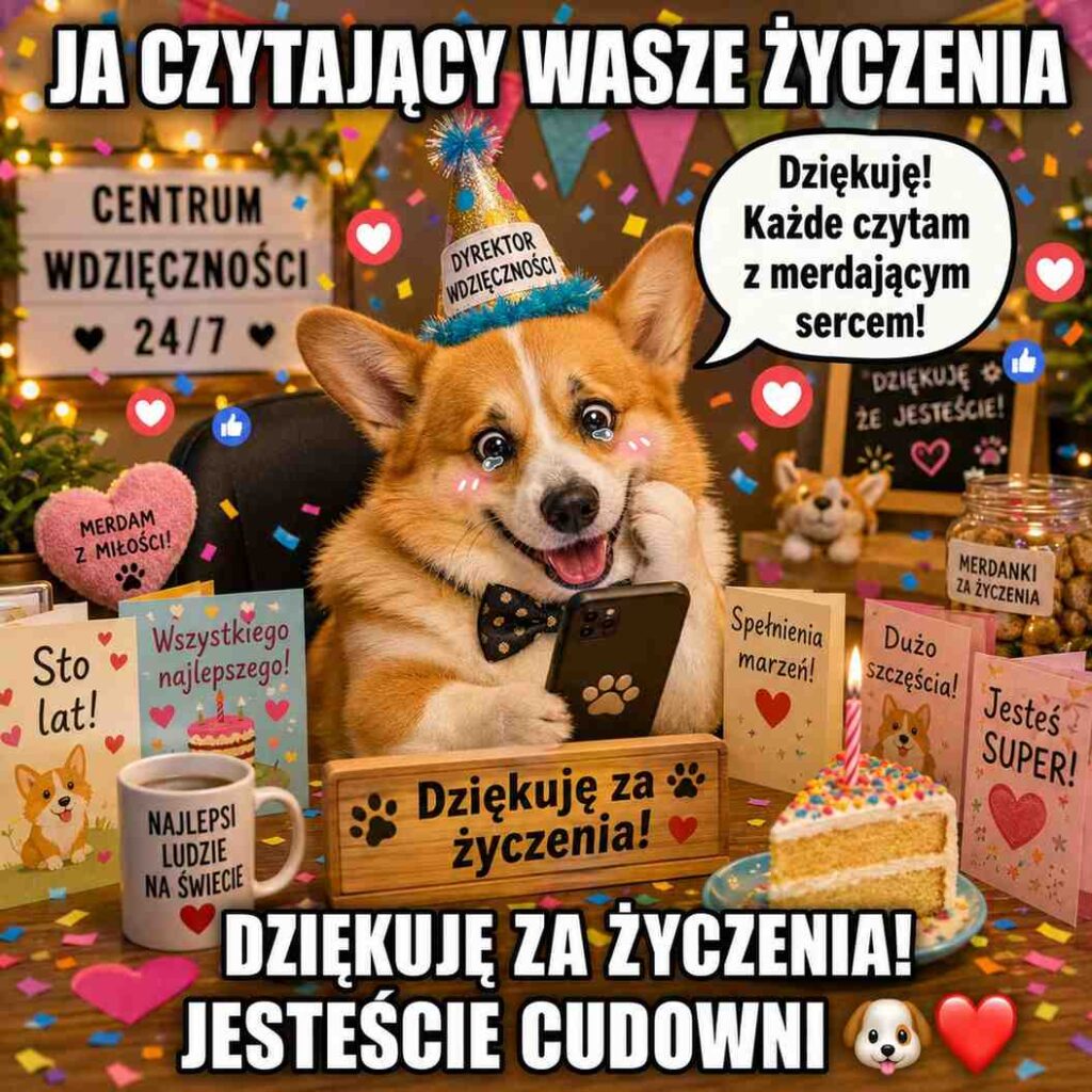 mem z pieskiem corgi 