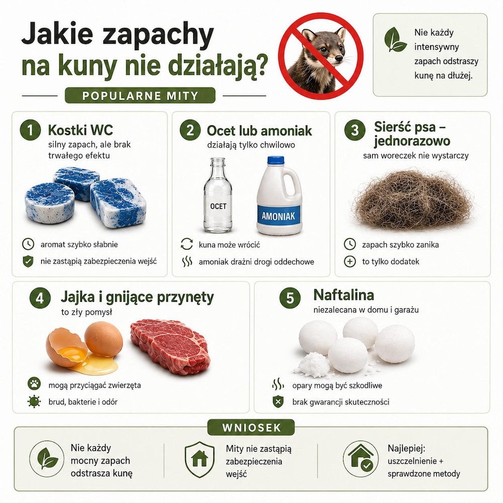 zapachy niedziałające na kuny 
