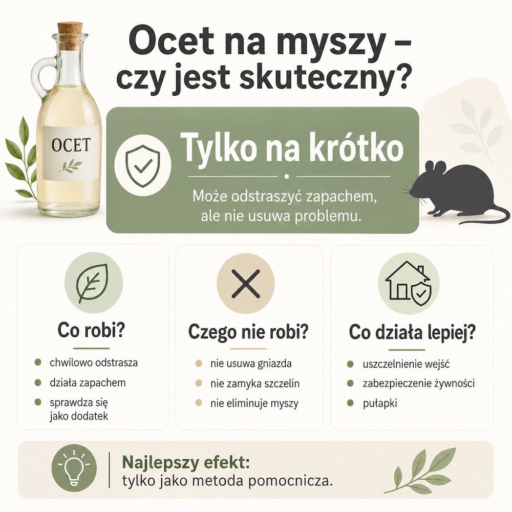 ocet na myszy - czy działa