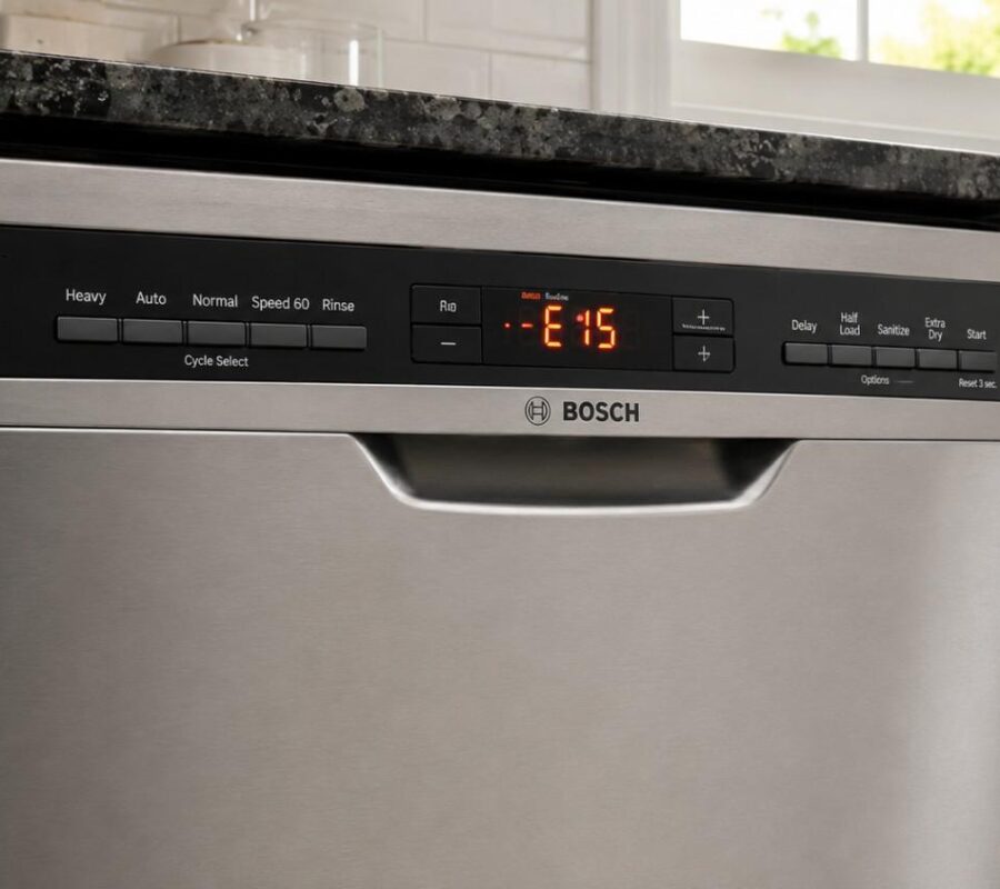 Zmywarka Bosch – błąd E15. Jak usunąć? Poradnik